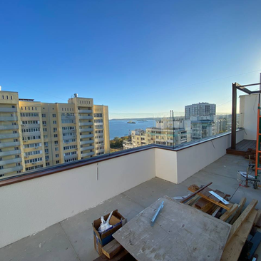 Панорамное остекление террасы на крыше