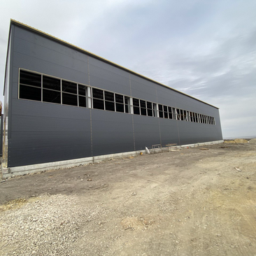 Панорамное остекление промышленного ангара