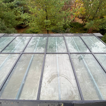 Панорамный стеклянный навес