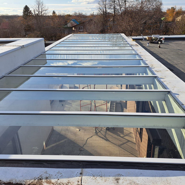 Панорамное остекление кровли