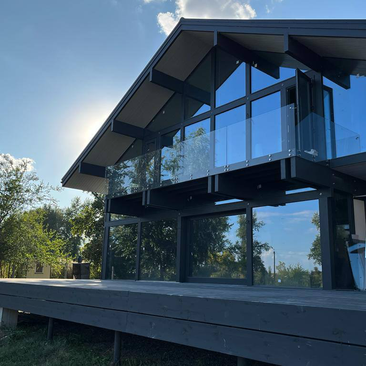 Панорамное фасадное остекление